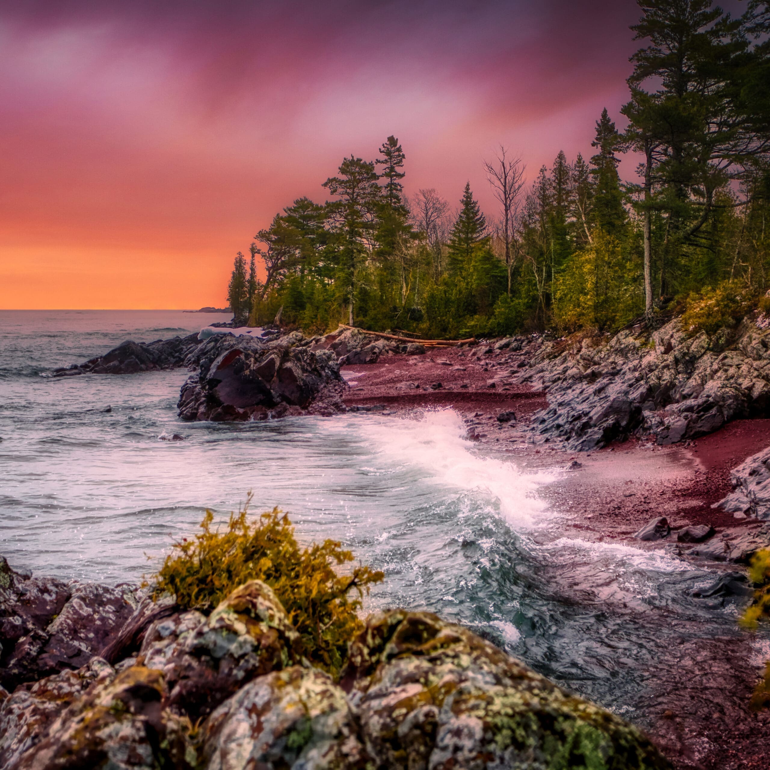 Hunter's Point Beach, Copper Harbor, Michigan